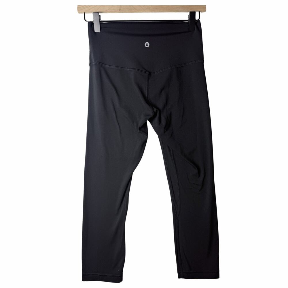 Lululemon Align Crop 21” Black *Cool Activewear Leggings Womens Size 6 - Picture 2 of 8